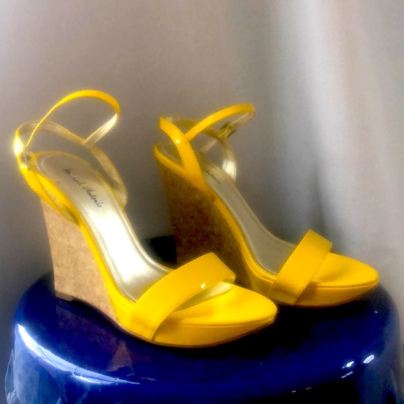 Wedge platform cork summer spring wedding shower buckle sandal Easter Passover - Picture 1 of 11